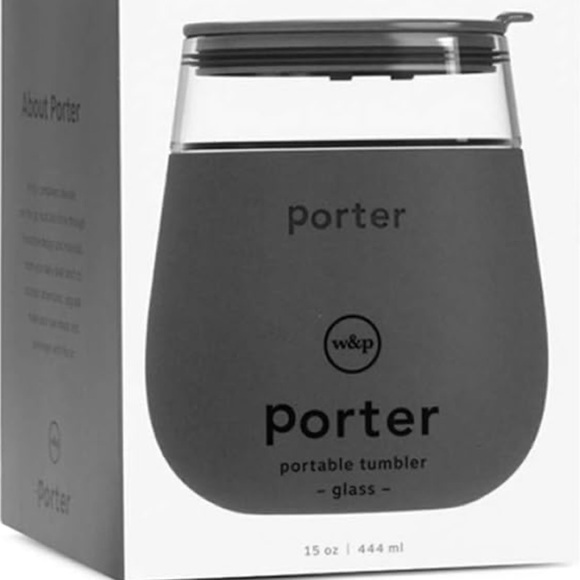 W&P porter silicone wrapped tumbler color dark grey NWT - Picture 2 of 4